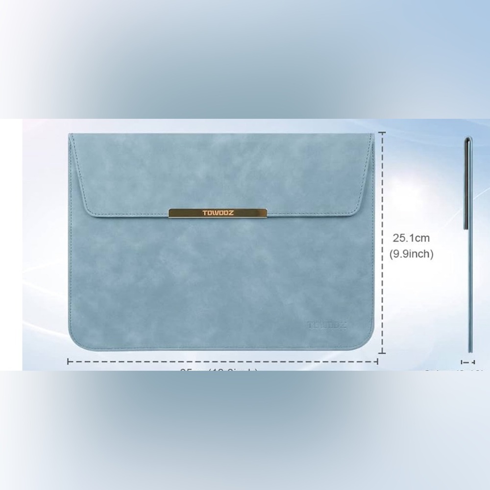 Faux Suede Grey Laptop Case